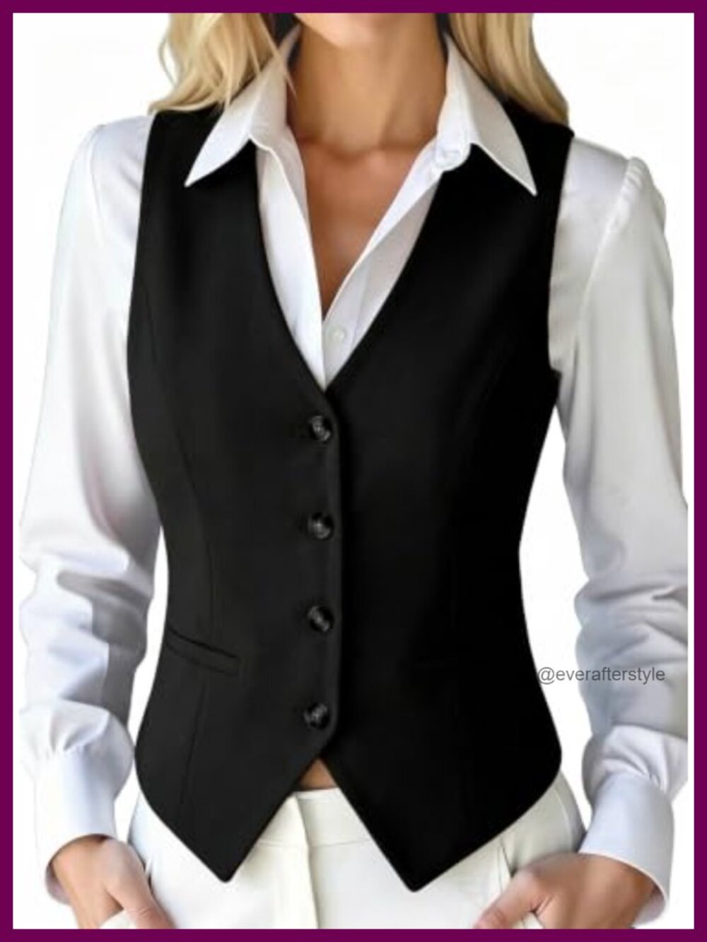 High Stretchy Fully Lined Button Down Waistcoat Vest